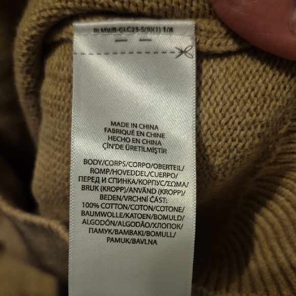 Polo by Ralph Lauren Childrens Beige Sweater with Red Logo Sz 4/4T - Picture 6 of 6